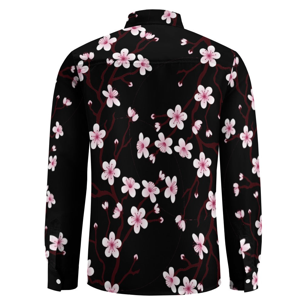 Casual One Pocket Long Sleeve Shirt