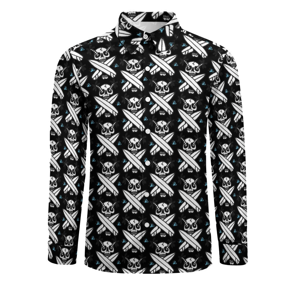 Casual One Pocket Long Sleeve Shirt