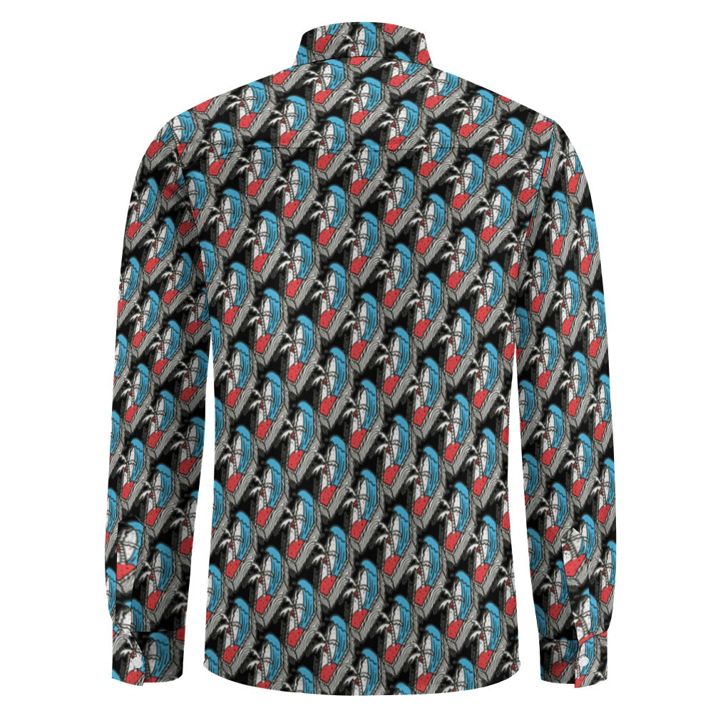 Casual One Pocket Long Sleeve Shirt