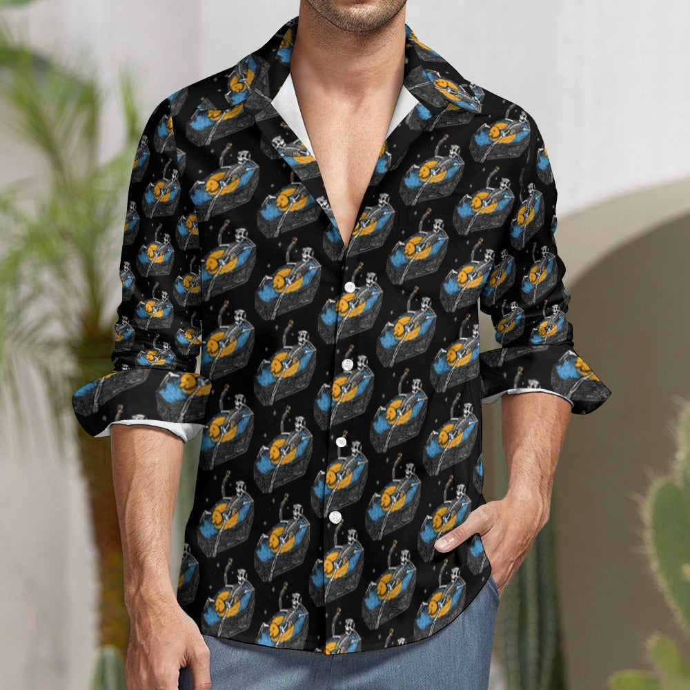 Casual One Pocket Long Sleeve Shirt
