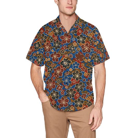 Men's Hawaiian Shirt With Chest Pocket