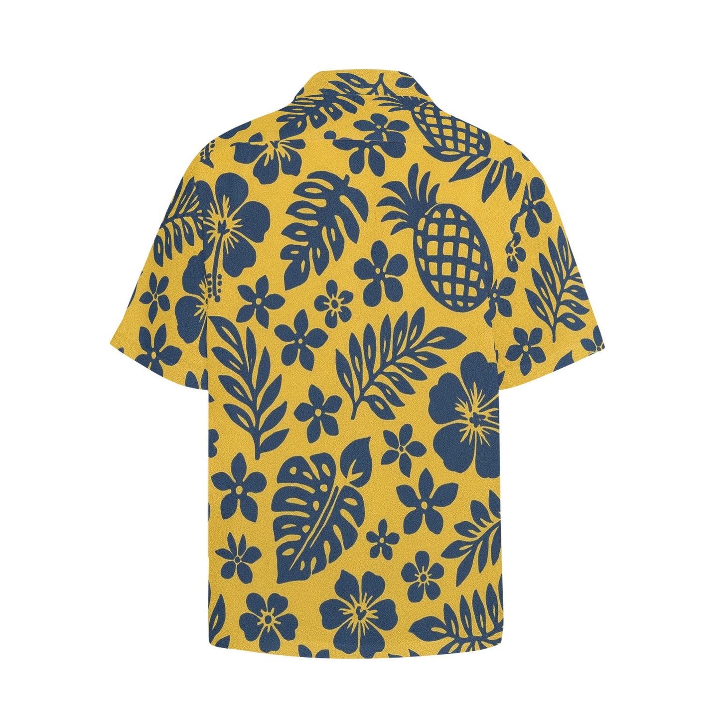 Men's Hawaiian Shirt With Chest Pocket