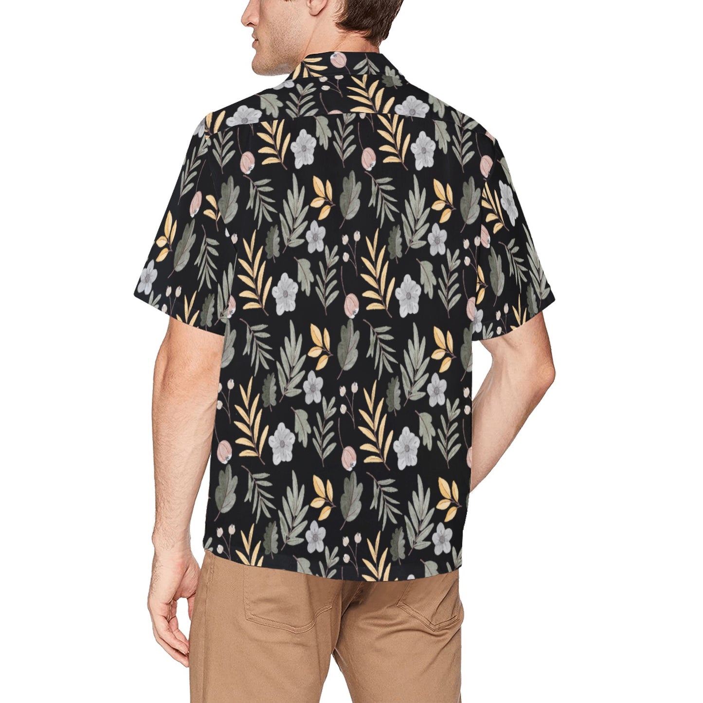 Men's Hawaiian Shirt With Chest Pocket