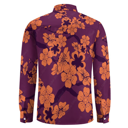 Casual One Pocket Long Sleeve Shirt