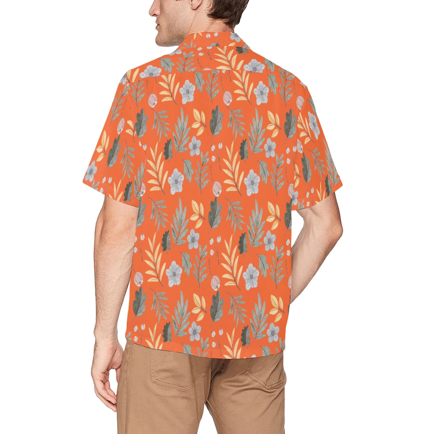 Men's Hawaiian Shirt With Chest Pocket