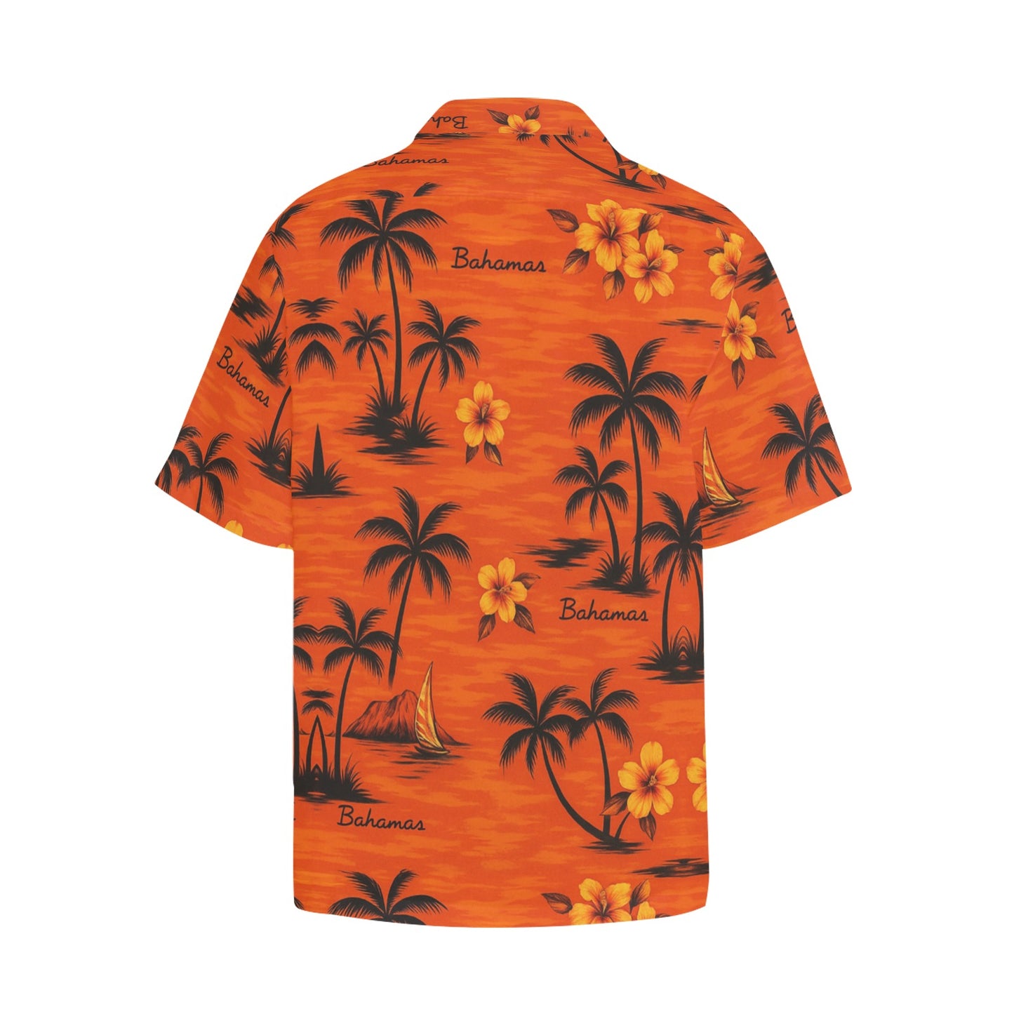 Men's Hawaiian Shirt With Chest Pocket