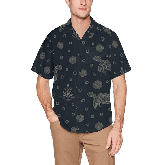 Men's Hawaiian Shirt With Chest Pocket