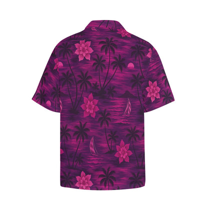 Men's Hawaiian Shirt With Chest Pocket
