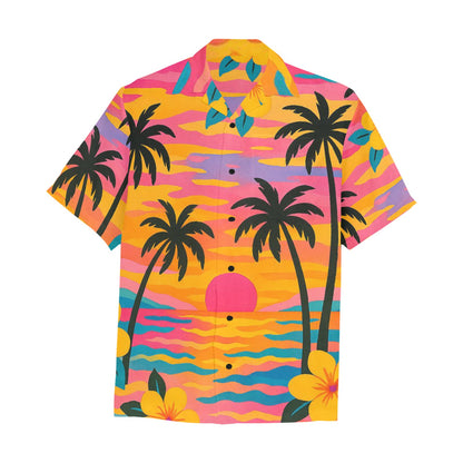 Men's Hawaiian Shirt With Chest Pocket