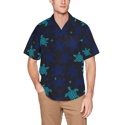 Men's Hawaiian Shirt With Chest Pocket