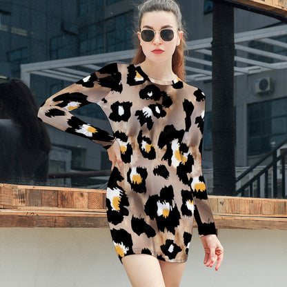Women's Elegant Long Sleeve Skinny Dress