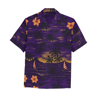 Men's Hawaiian Shirt With Chest Pocket