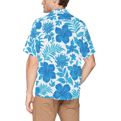Men's Hawaiian Shirt With Chest Pocket