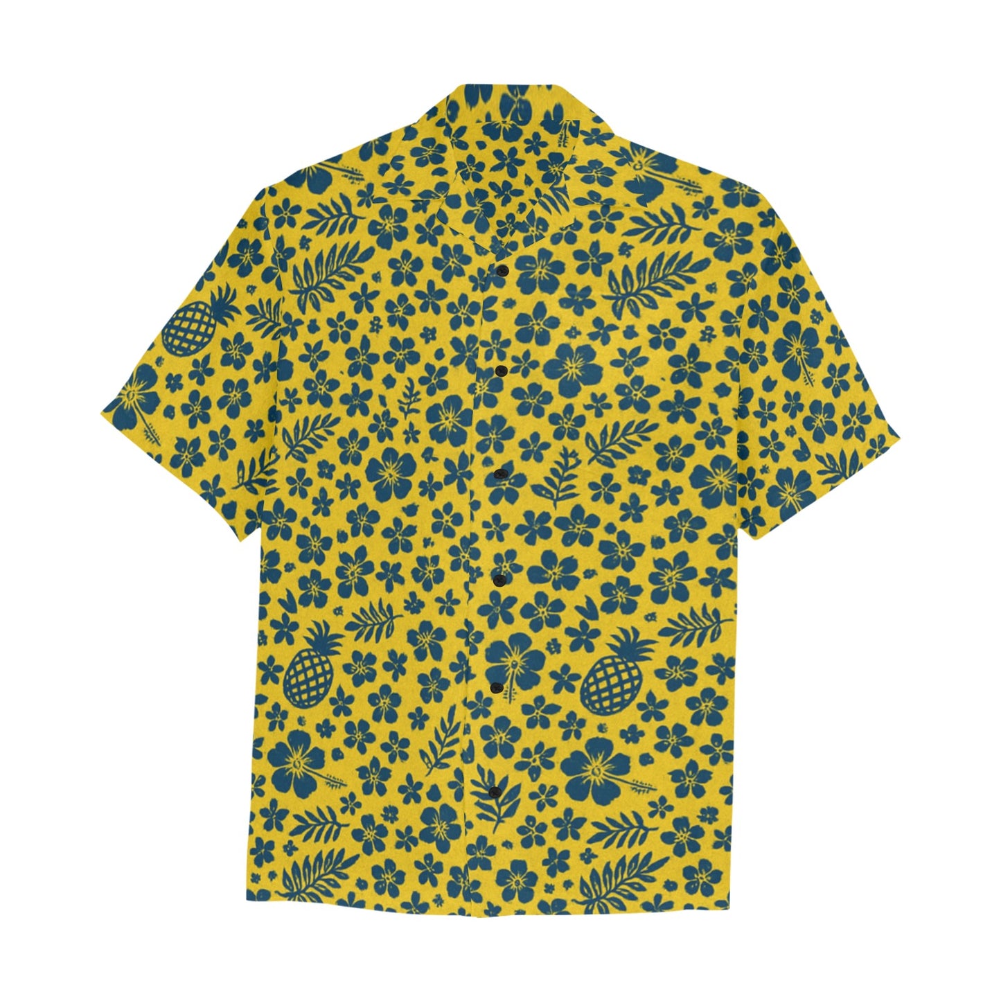 Men's Hawaiian Shirt With Chest Pocket