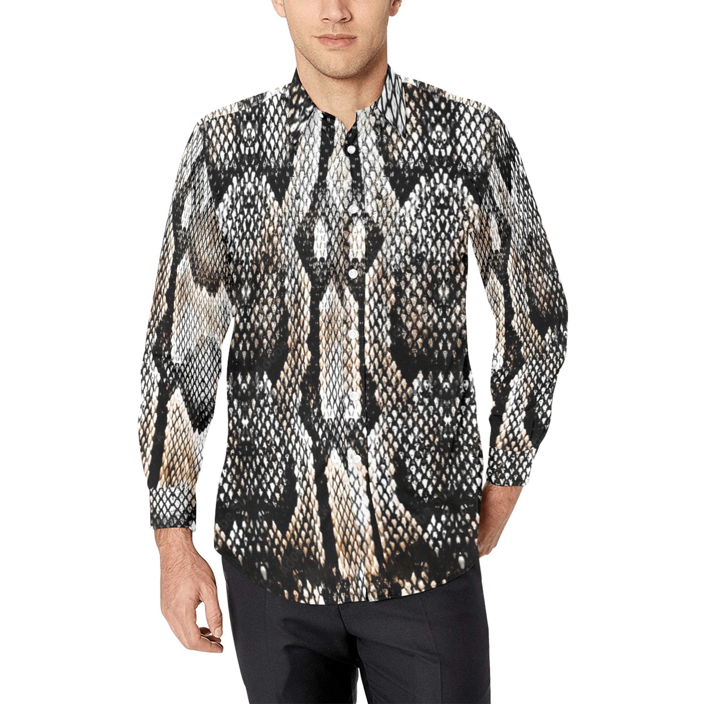 Men's All Over Print Long Sleeve Shirt