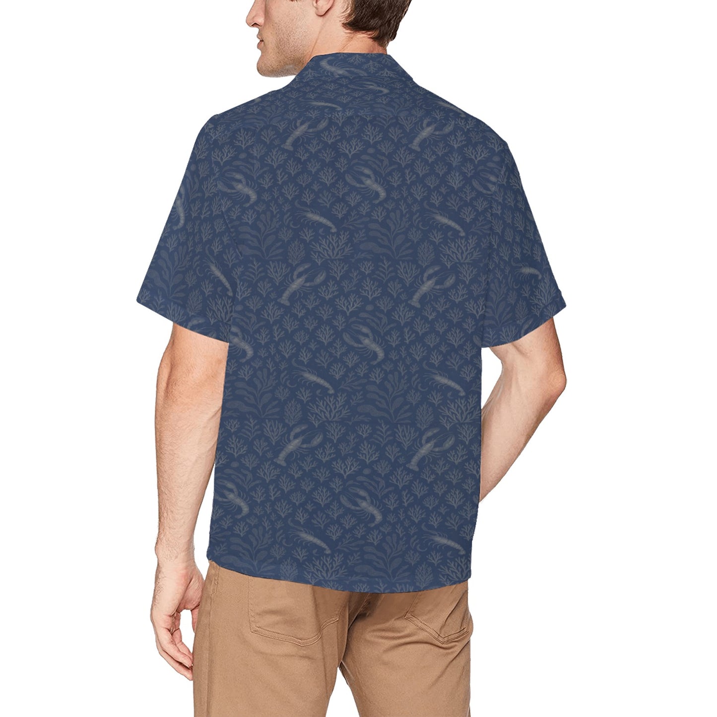 Men's Hawaiian Shirt With Chest Pocket