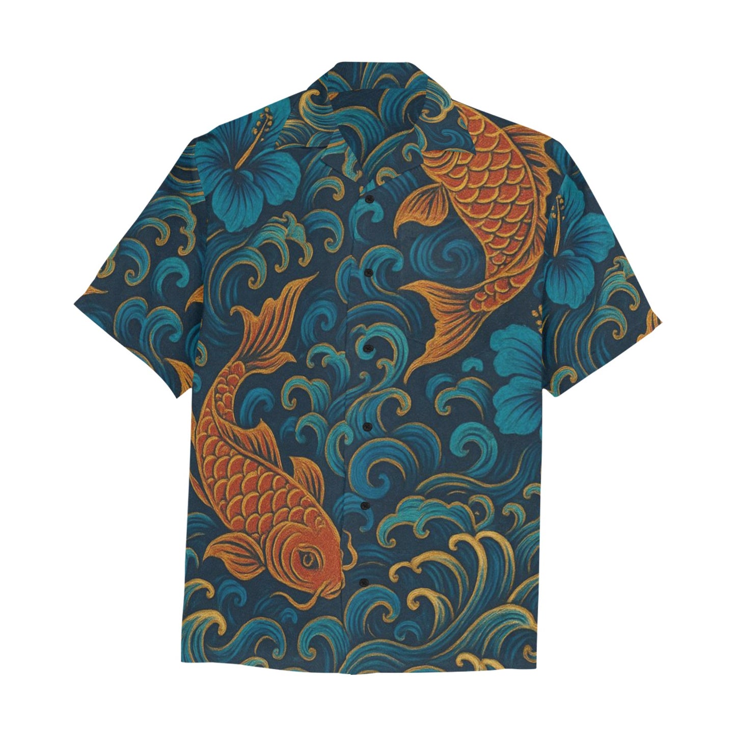 Men's Hawaiian Shirt With Chest Pocket