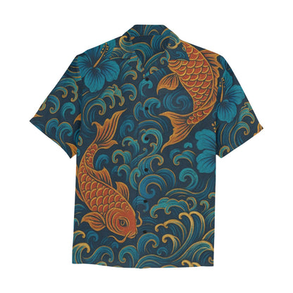 Men's Hawaiian Shirt With Chest Pocket