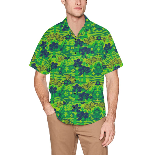 Men's Hawaiian Shirt With Chest Pocket