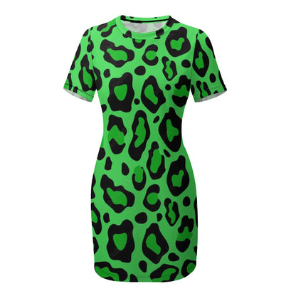 Crew Neck Short Sleeve Dress