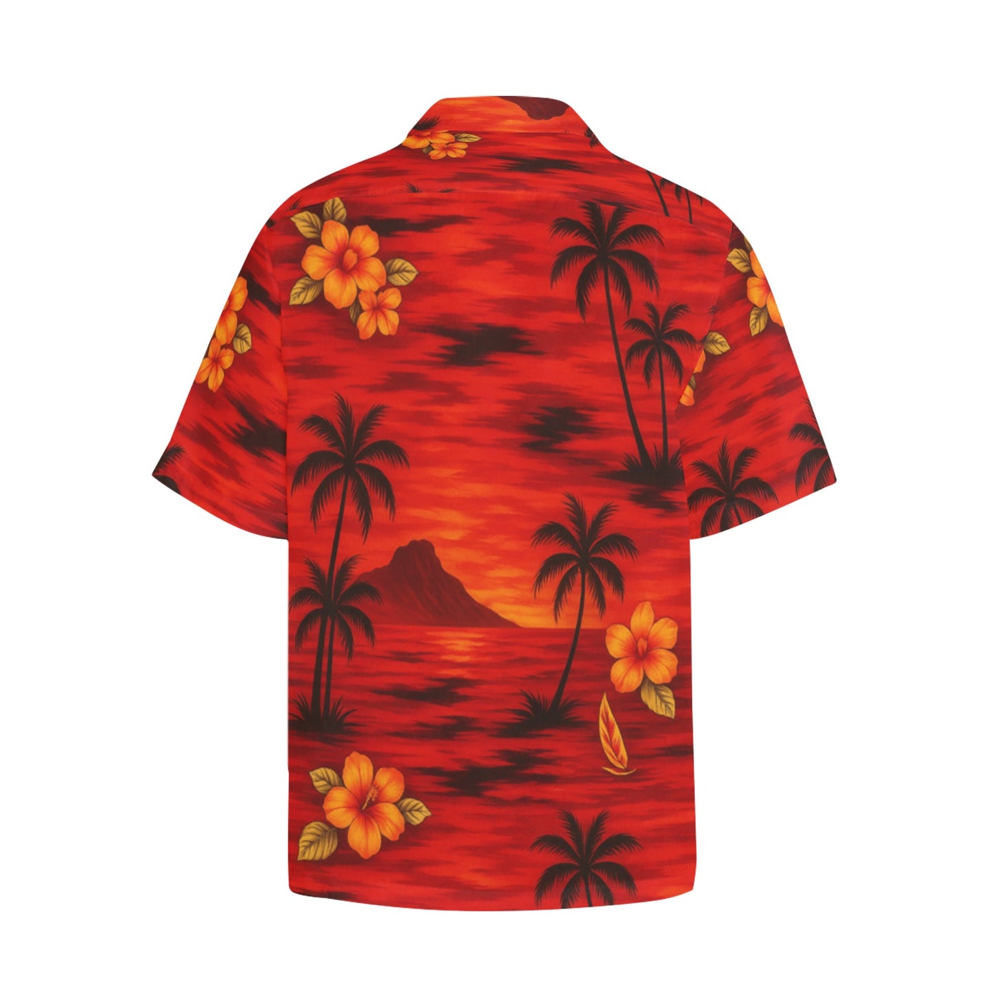 Men's Hawaiian Shirt With Chest Pocket
