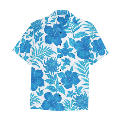 Men's Hawaiian Shirt With Chest Pocket