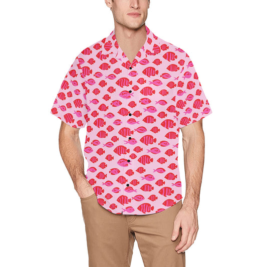 Men's Hawaiian Shirt With Chest Pocket