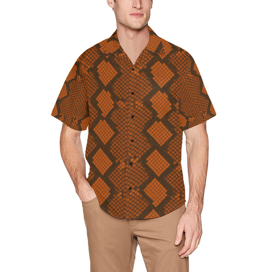 Men's Hawaiian Shirt With Chest Pocket
