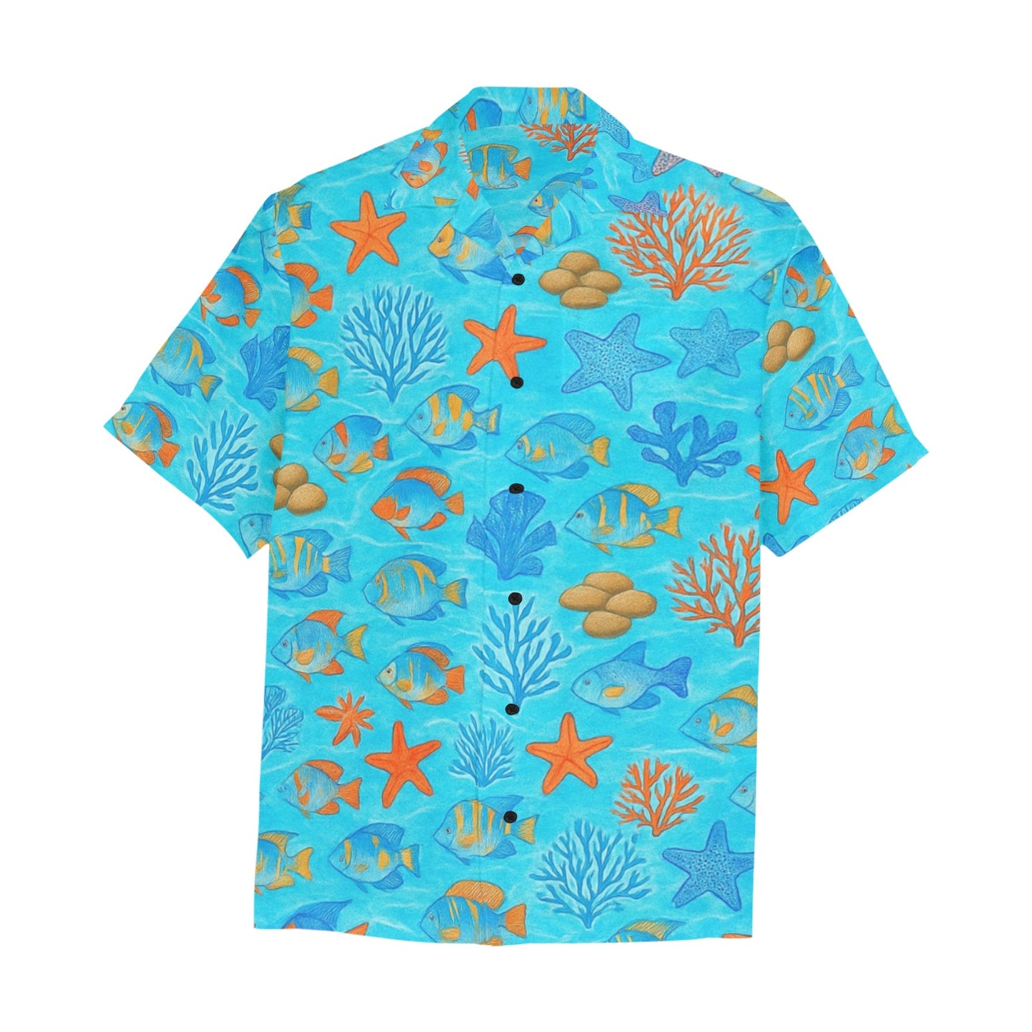 Men's Hawaiian Shirt With Chest Pocket