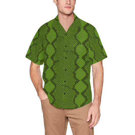 Men's Hawaiian Shirt With Chest Pocket