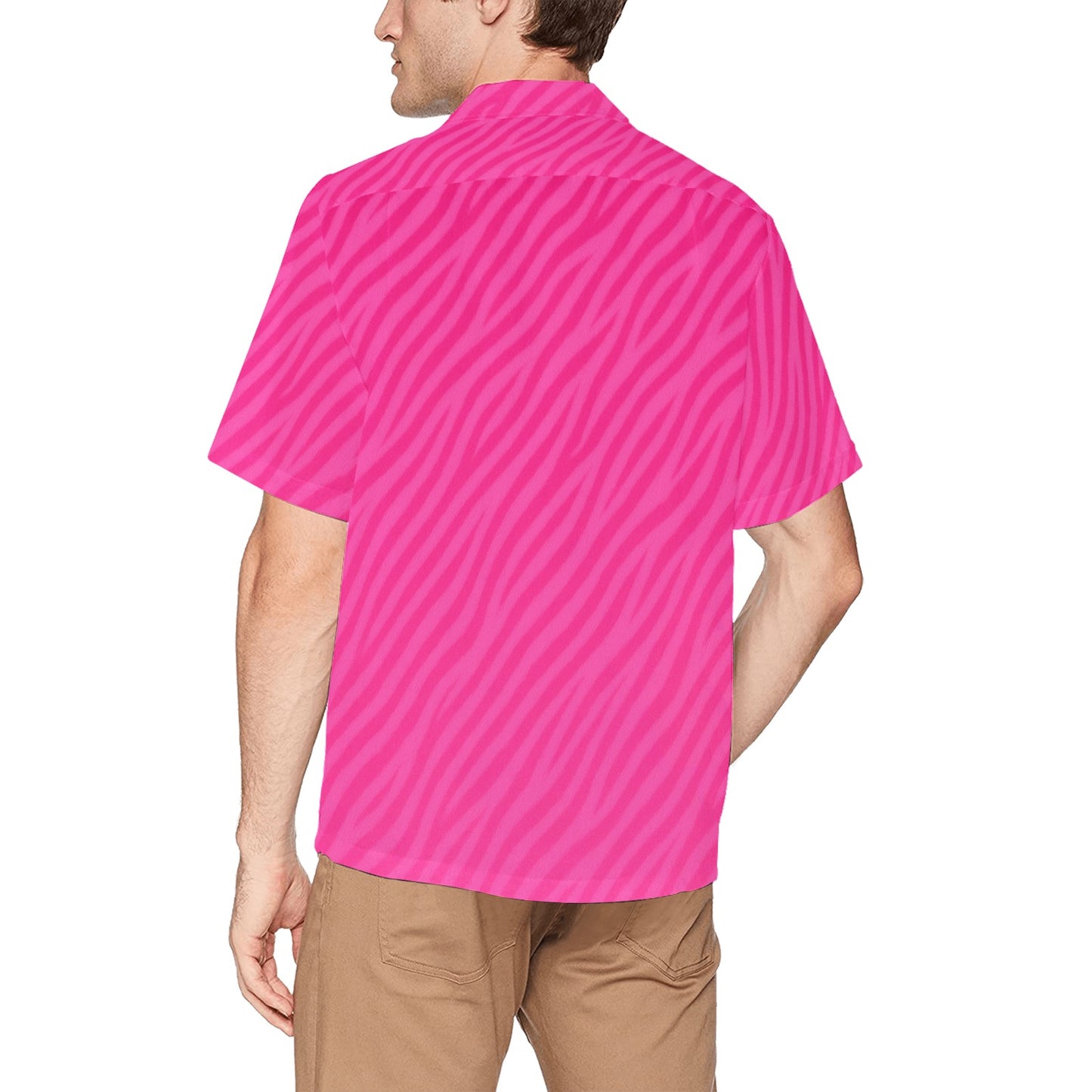 Men's Hawaiian Shirt With Chest Pocket