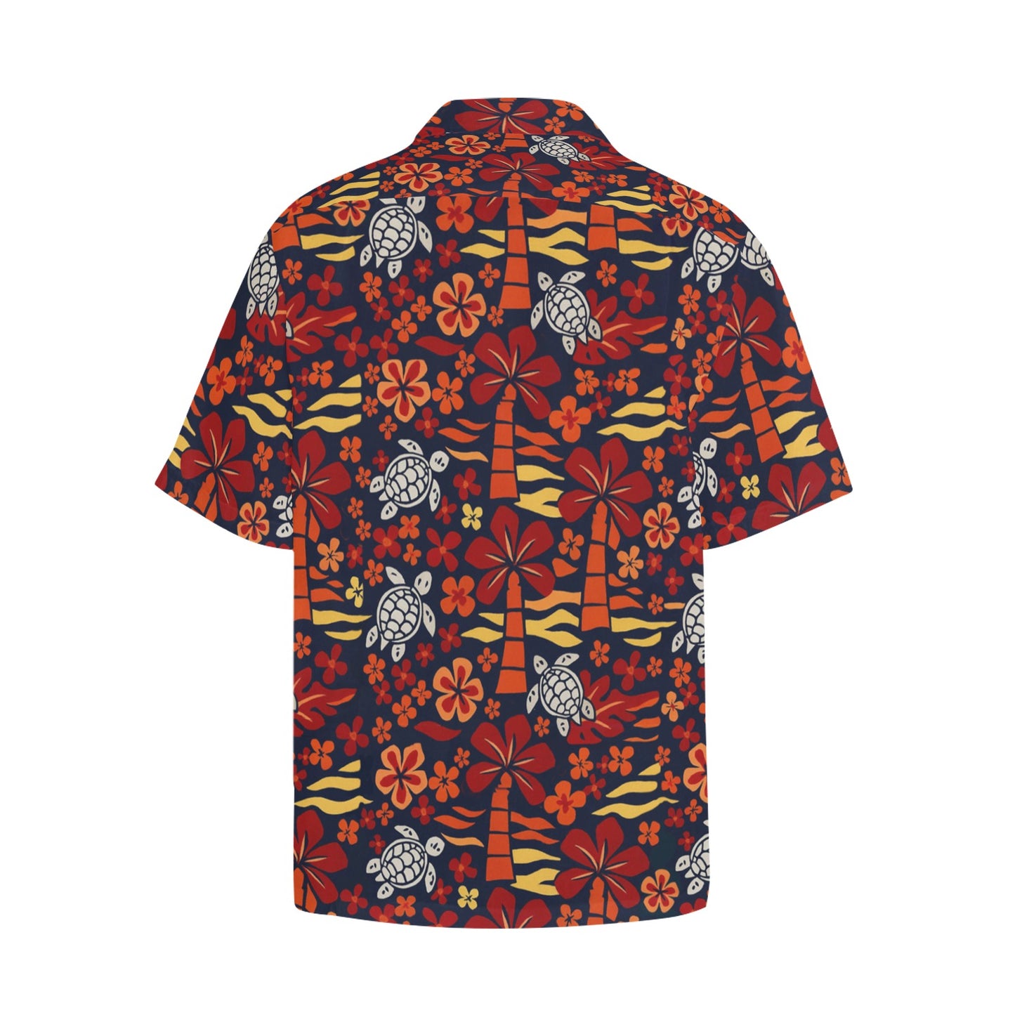 Men's Hawaiian Shirt With Chest Pocket