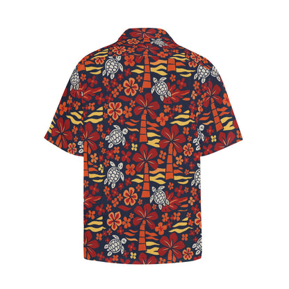 Men's Hawaiian Shirt With Chest Pocket