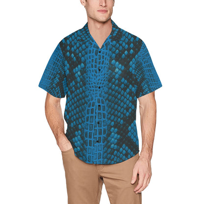 Men's Hawaiian Shirt With Chest Pocket