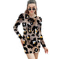 Women's Elegant Long Sleeve Skinny Dress