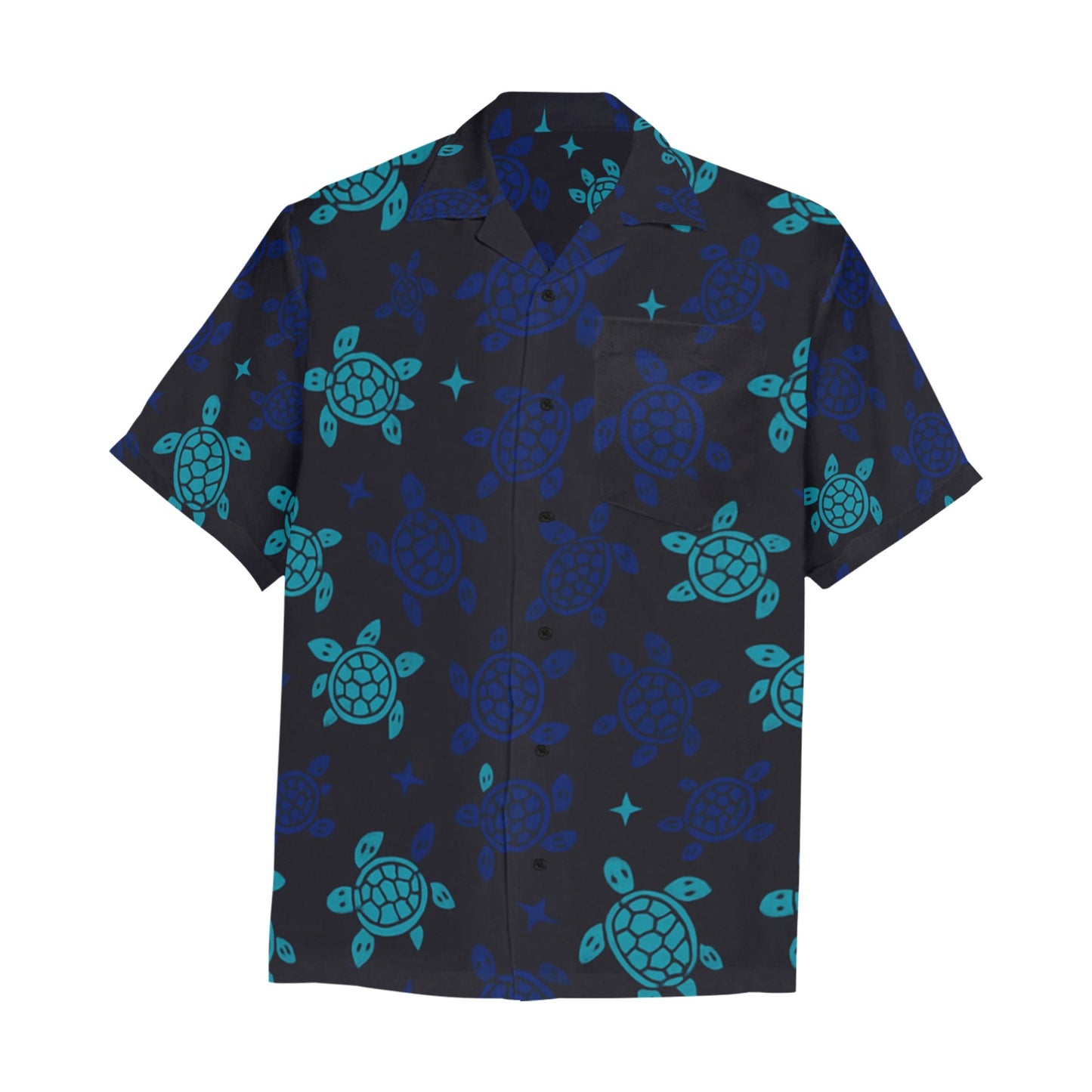 Men's Hawaiian Shirt With Chest Pocket