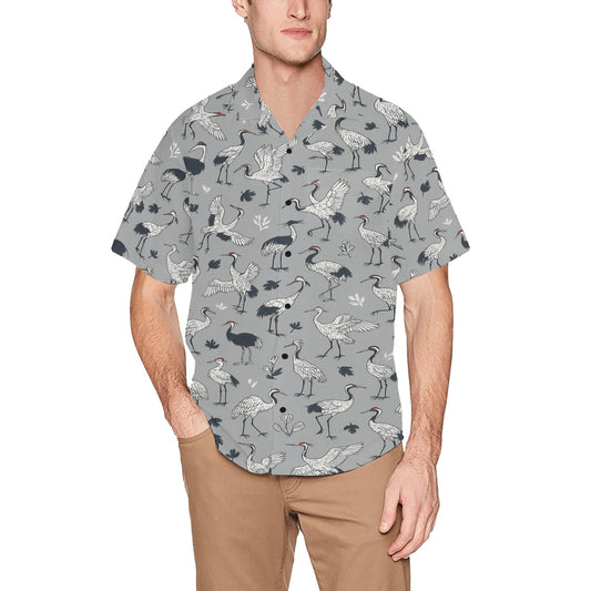 Men's Hawaiian Shirt With Chest Pocket