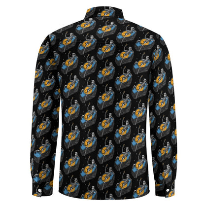 Casual One Pocket Long Sleeve Shirt