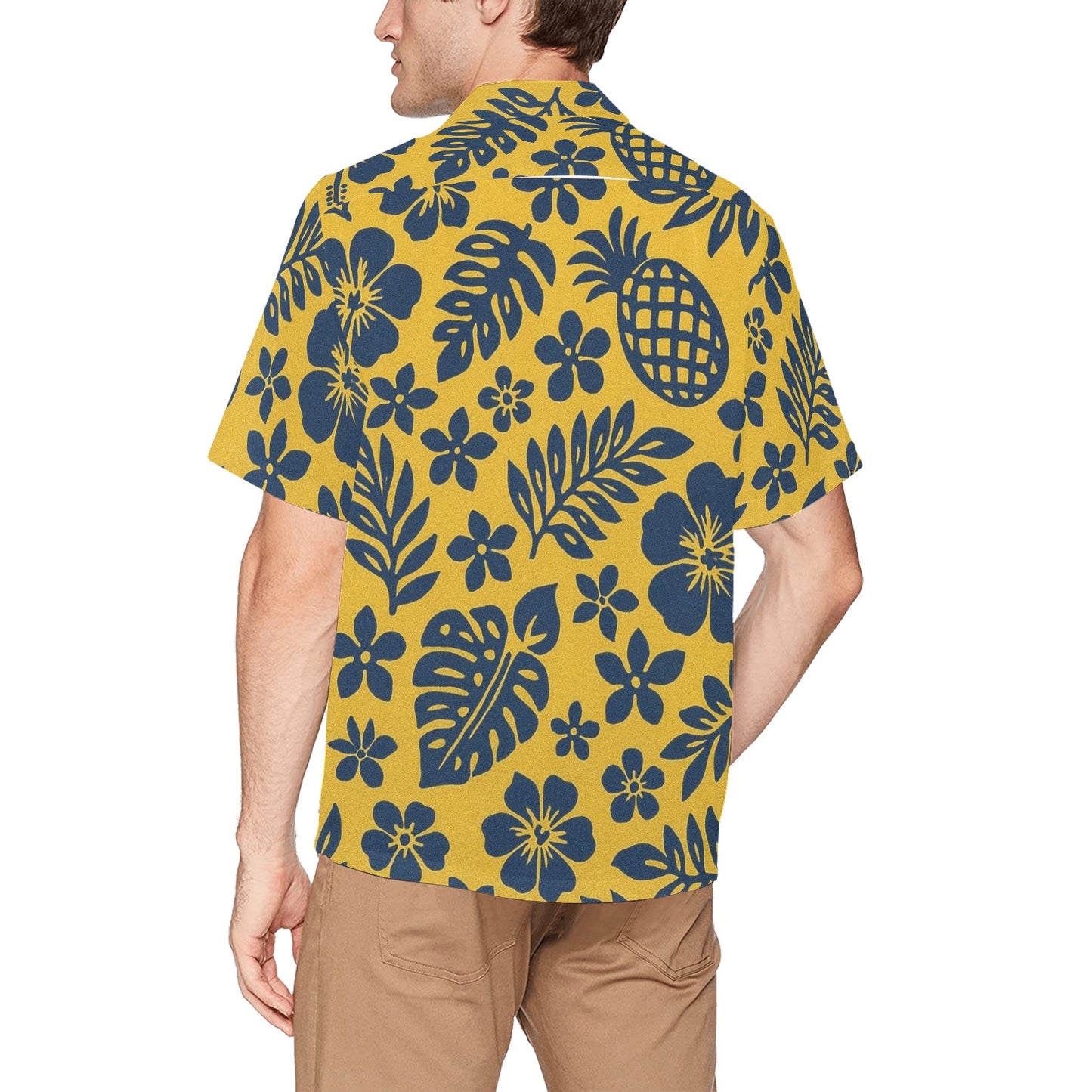 Men's Hawaiian Shirt With Chest Pocket