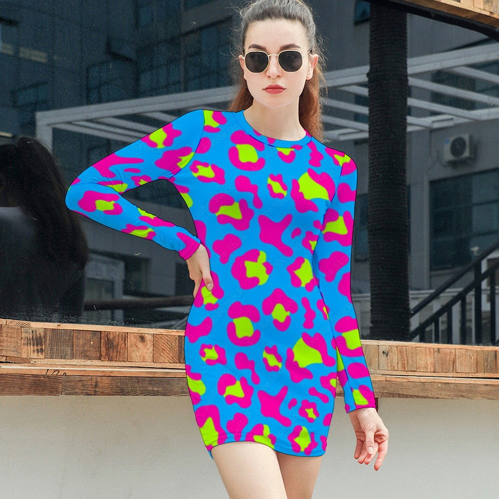 Women's Elegant Long Sleeve Skinny Dress