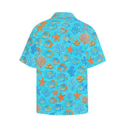 Men's Hawaiian Shirt With Chest Pocket