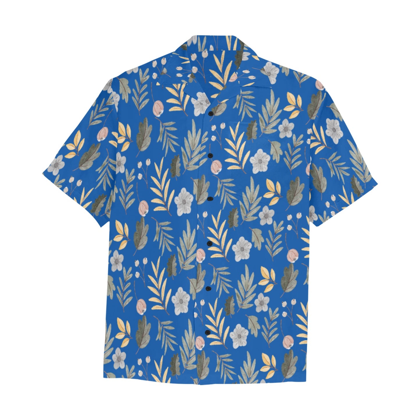 Men's Hawaiian Shirt With Chest Pocket