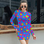Women's Elegant Long Sleeve Skinny Dress