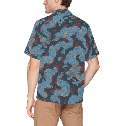 Men's Hawaiian Shirt With Chest Pocket