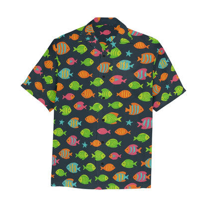 Men's Hawaiian Shirt With Chest Pocket