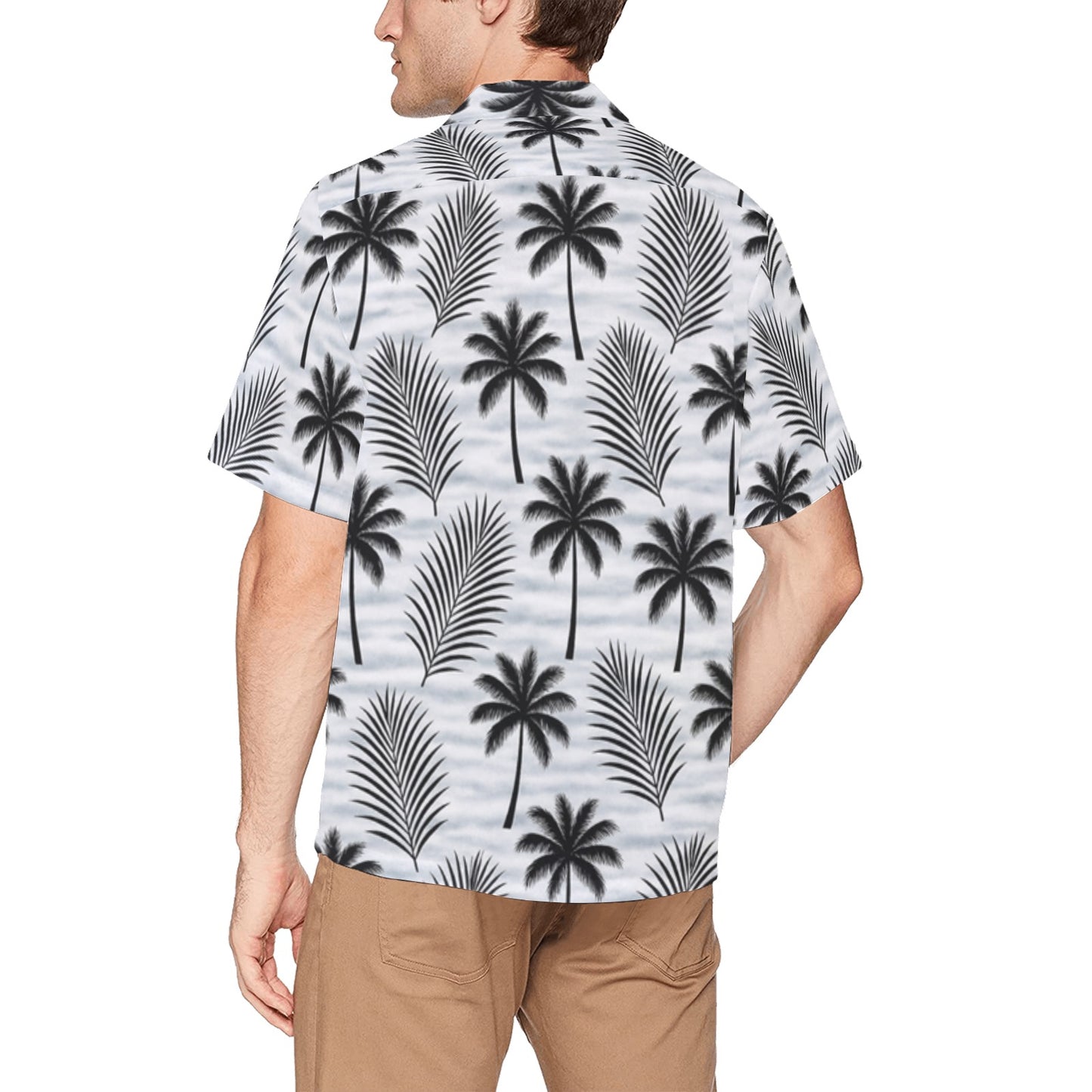 Men's Hawaiian Shirt With Chest Pocket