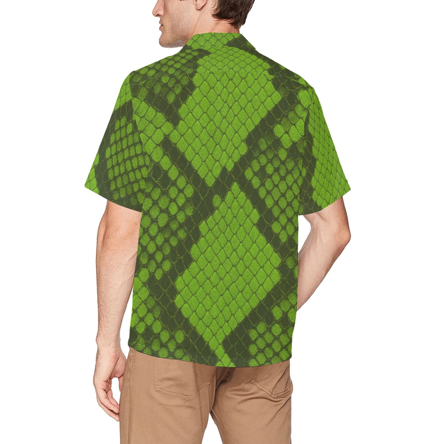 Men's Hawaiian Shirt With Chest Pocket
