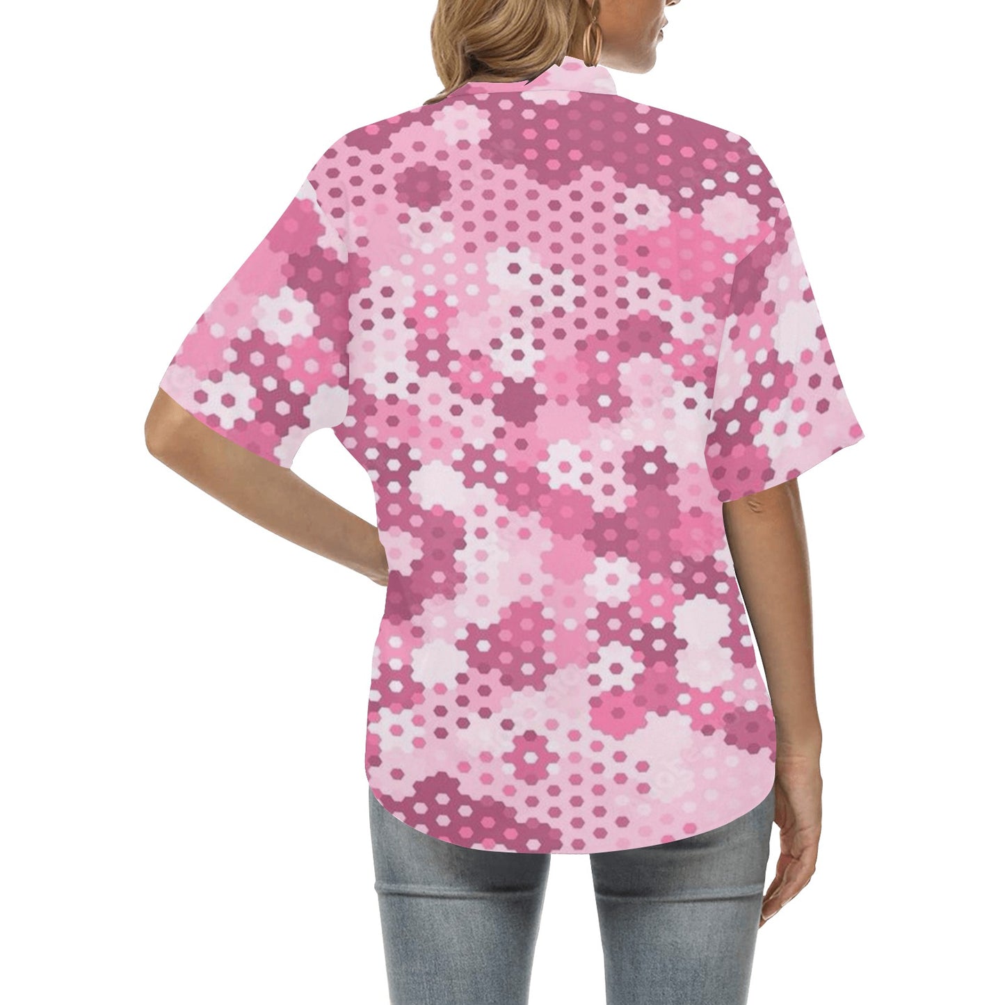 Print Hawaiian Shirt for Women