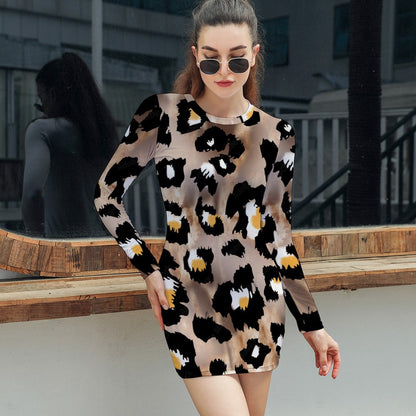 Women's Elegant Long Sleeve Skinny Dress