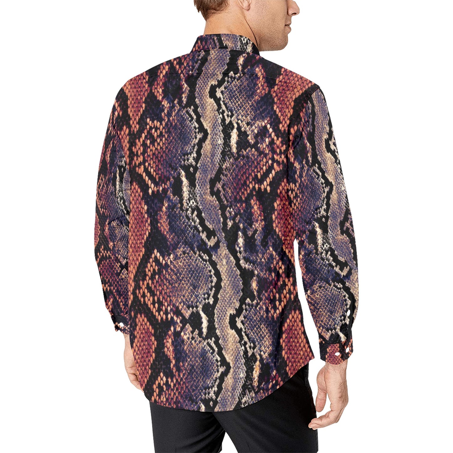 Men's All Over Print Long Sleeve Shirt